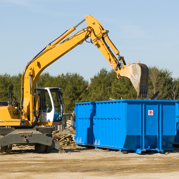 what kind of customer support is available for residential dumpster rentals in Brinson GA